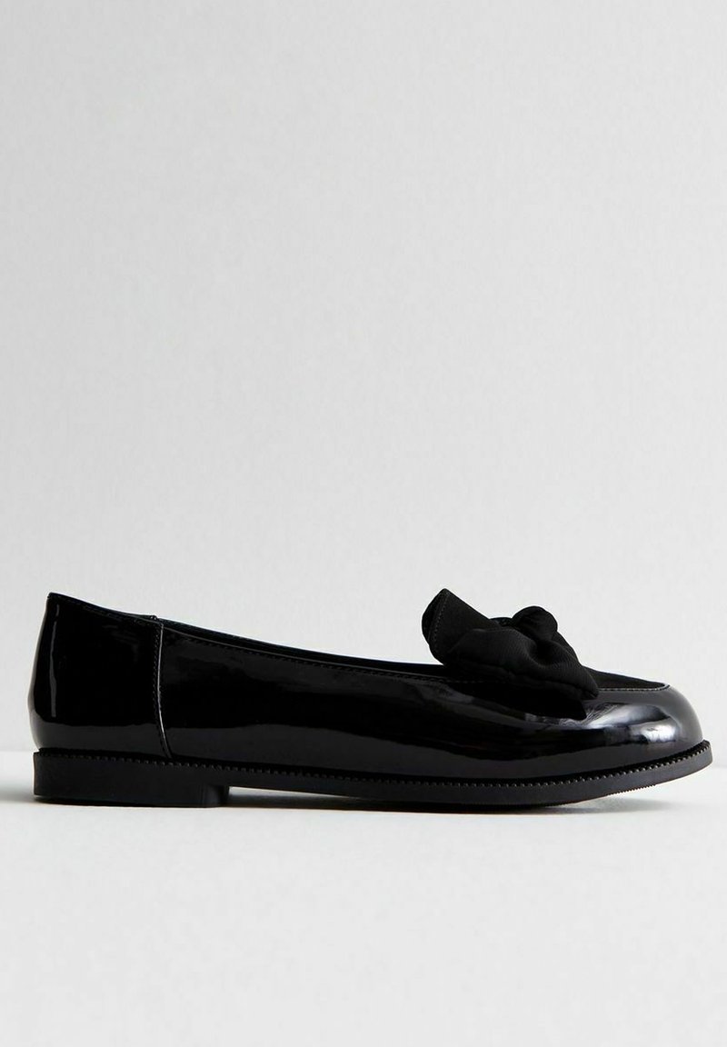 New Look Wide Fit New Look Wide Fit COMFORT WIDE FIT BOW FRONT - Slip-ons - black Cyber Monday