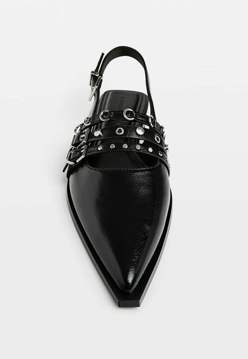 Stradivarius Stradivarius Slingback ballet pumps - black Online Outlet