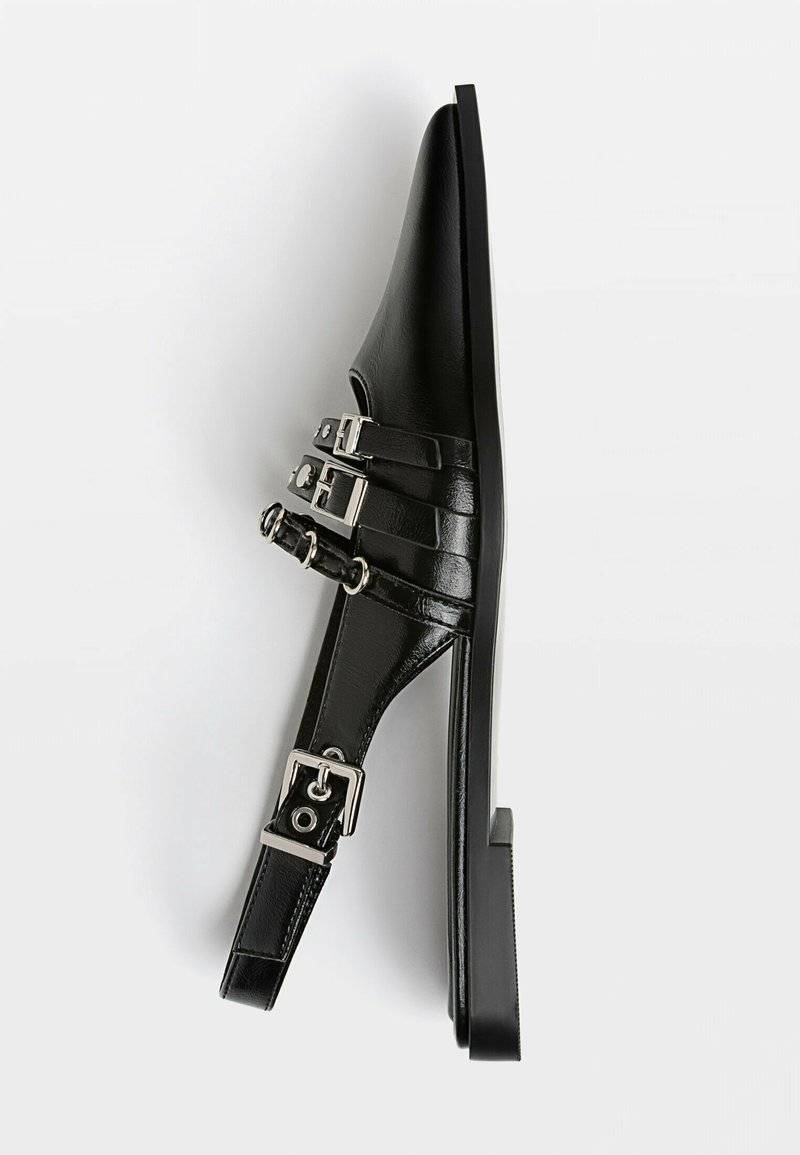 Stradivarius Stradivarius Slingback ballet pumps - black Online Outlet