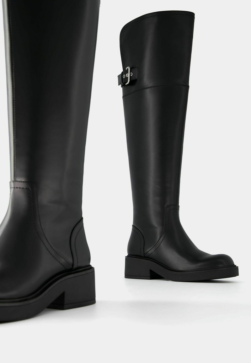 Bershka Bershka Cowboy/Biker boots - black Sonderangebote