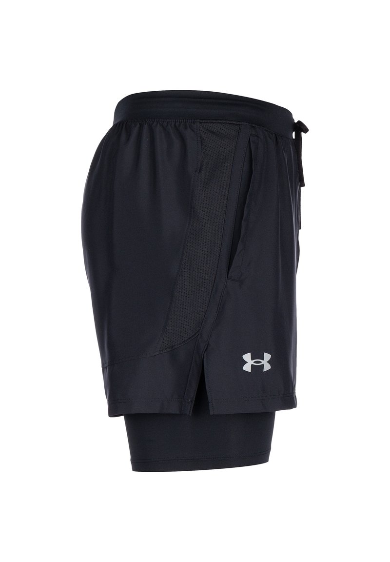 Under Armour Under Armour LAUNCH SHORTS 2-IN-1 - Sports shorts - black black reflective Valentinstagsangebot