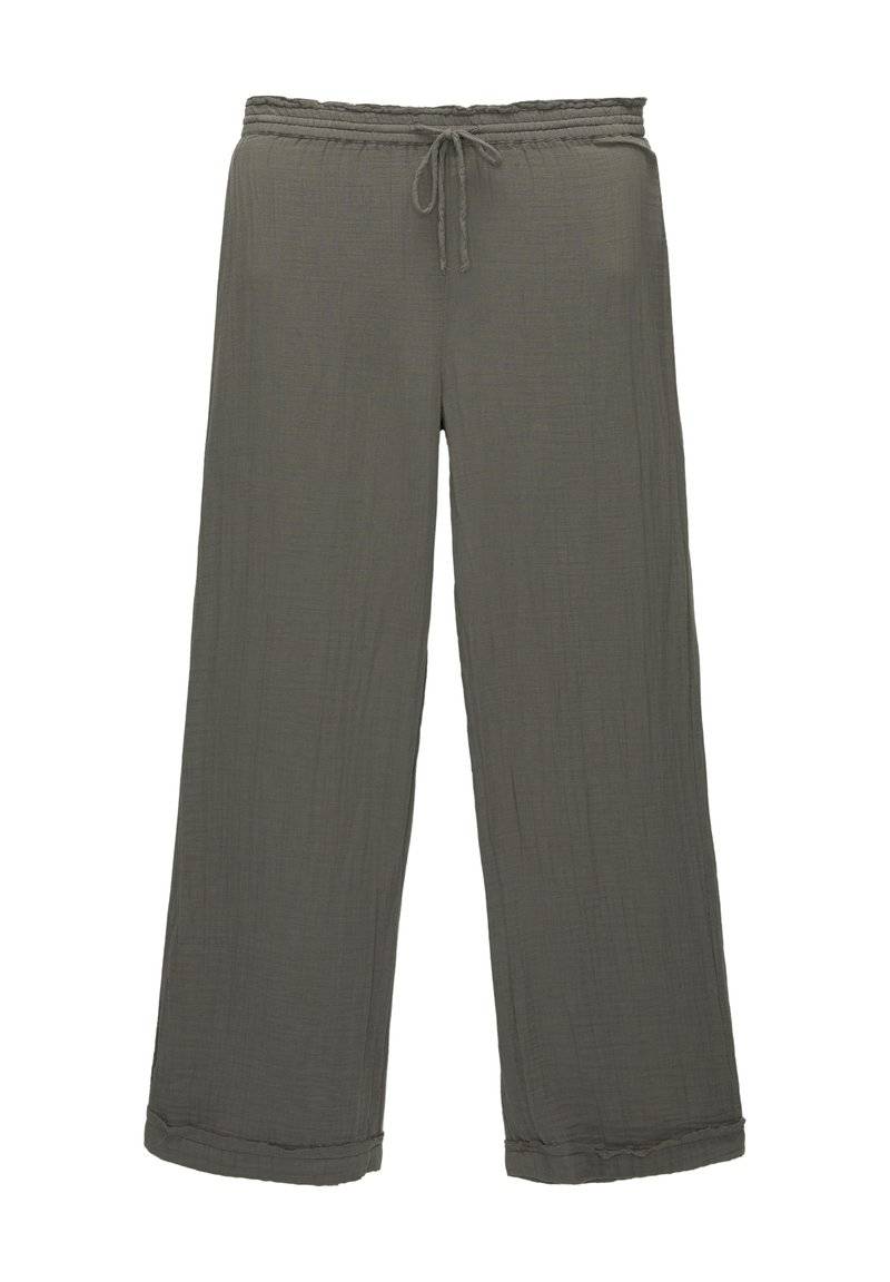 PULL&BEAR PULL&BEAR CREASED WITH FRAYED HEMS - Trousers - dark grey Neuheiten