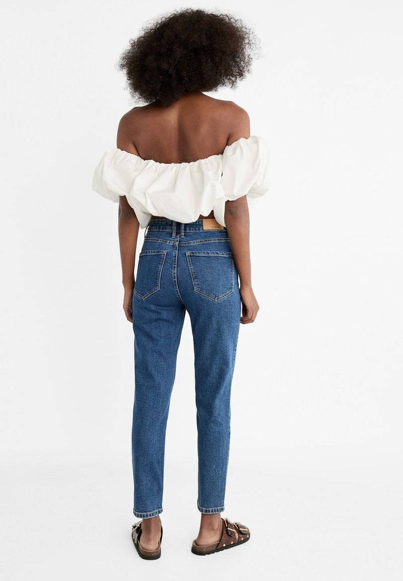 Stradivarius Stradivarius MOM - Relaxed fit jeans - raw denim Kauf eins, bekomm eins gratis