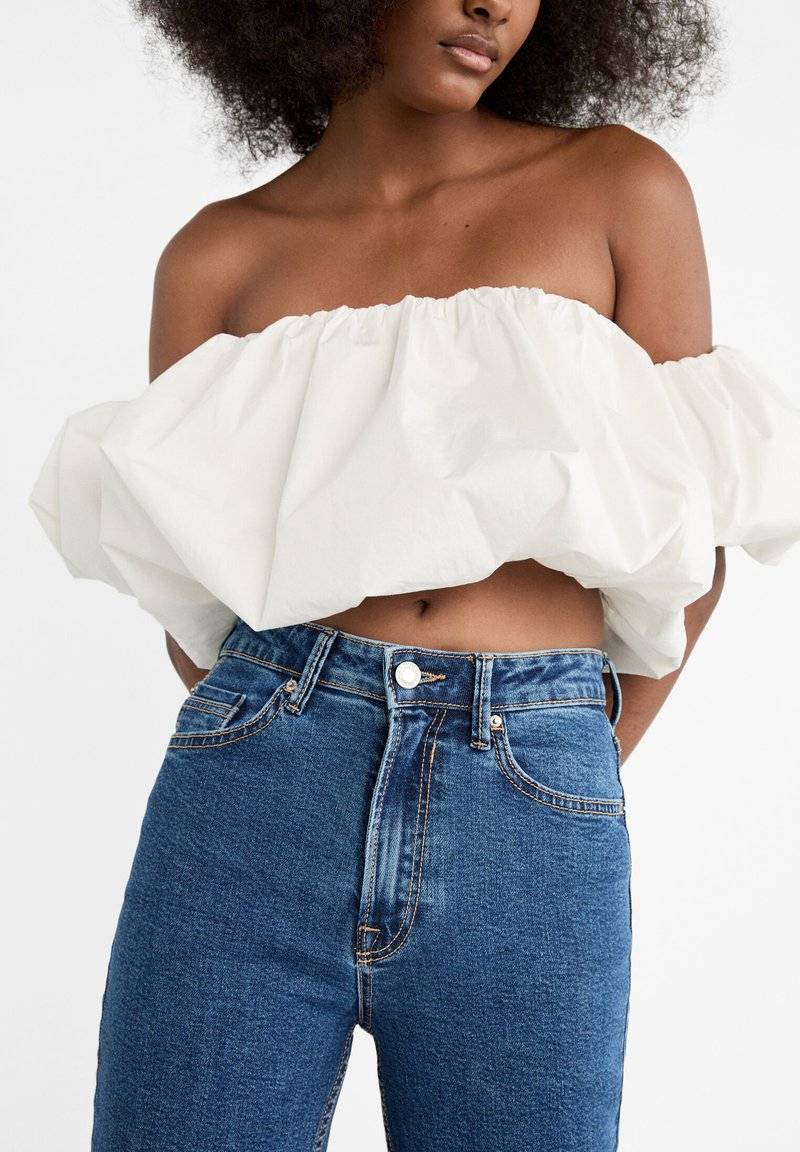 Stradivarius Stradivarius MOM - Relaxed fit jeans - raw denim Kauf eins, bekomm eins gratis