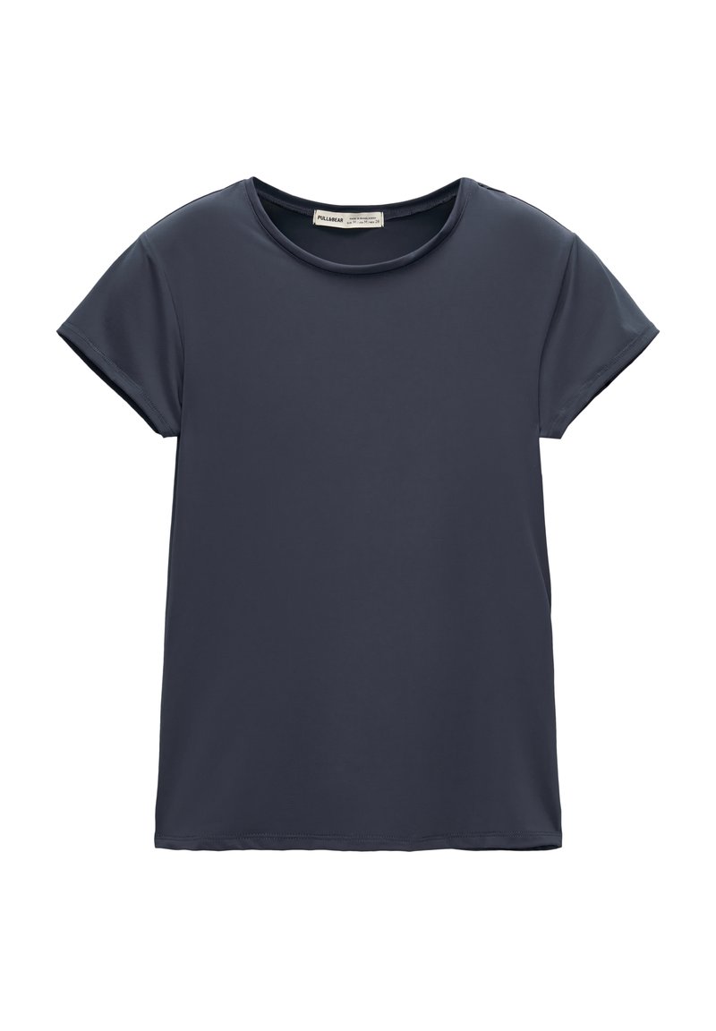 PULL&BEAR PULL&BEAR SHORT SLEEVE - Basic T-shirt - dark blue Tägliche Deals