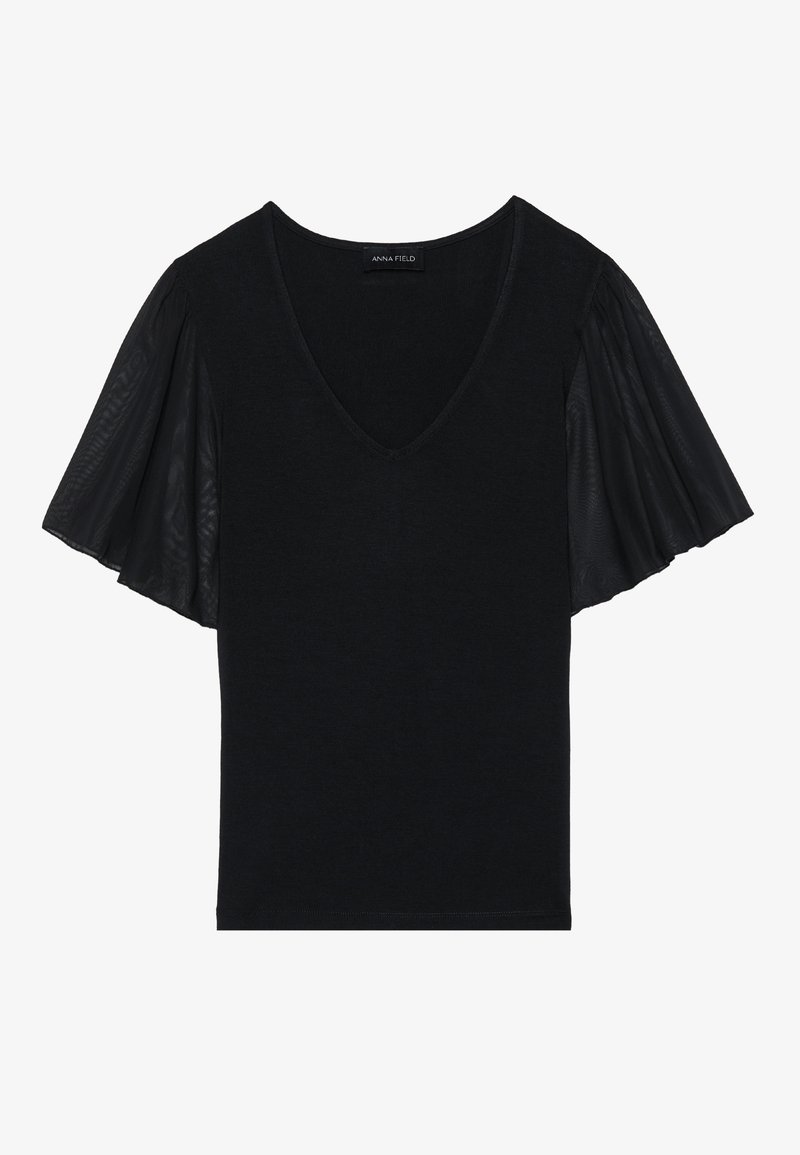 Anna Field Anna Field Print T-shirt - black Letzte 3 Tage