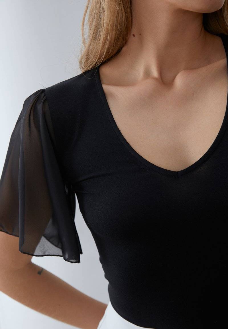 Anna Field Anna Field Print T-shirt - black Letzte 3 Tage