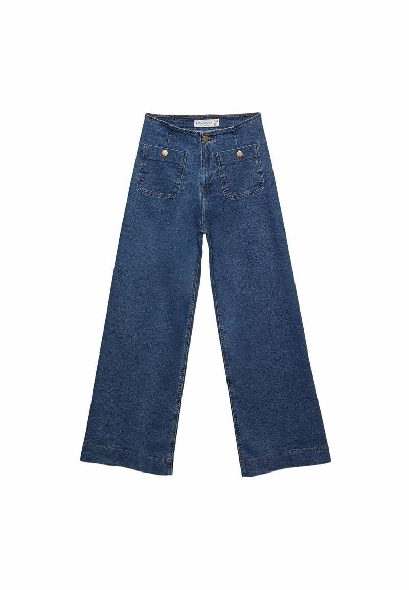Stradivarius Stradivarius MINIMALIST WITH POCKETS - Flared Jeans - royal blue JETZT KAUFEN