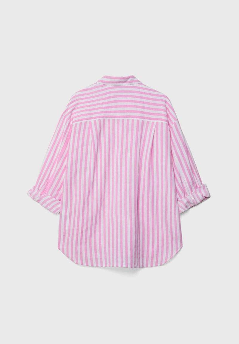 Stradivarius Stradivarius STRIPED - Button-down blouse - light pink Letzter Tag