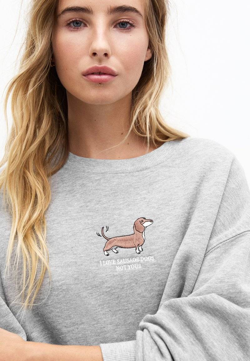 PULL&BEAR PULL&BEAR DOG - Sweatshirt - grey Zeitbegrenzte Promotion
