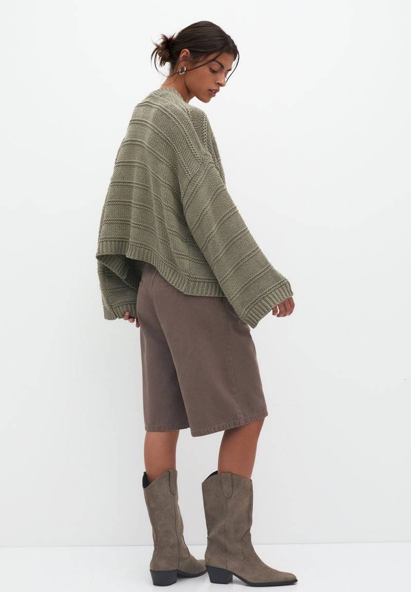 PULL&BEAR PULL&BEAR Cardigan - khaki Bis zu 60% Rabatt