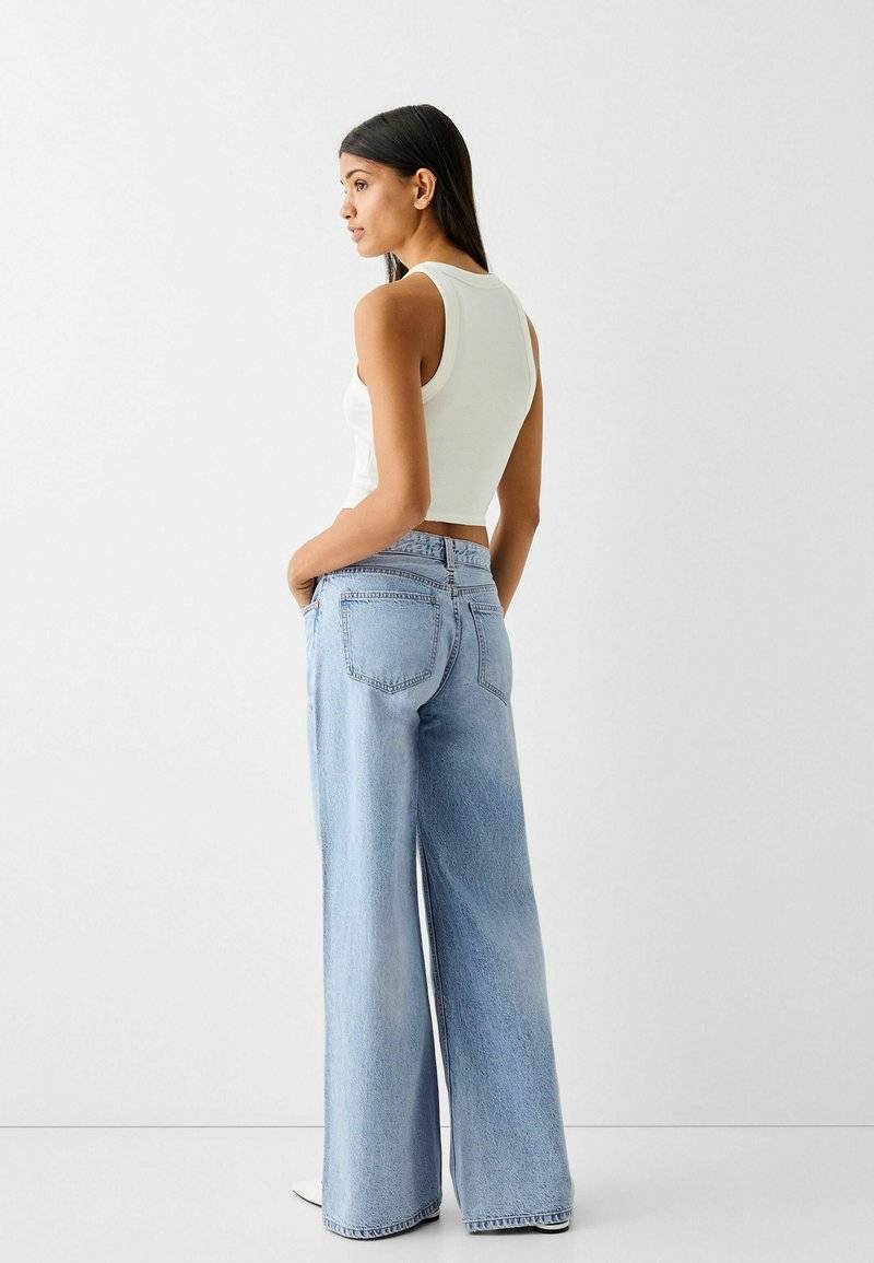 Bershka Bershka WIDE-LEG - Relaxed fit jeans Bis zu 65% Rabatt