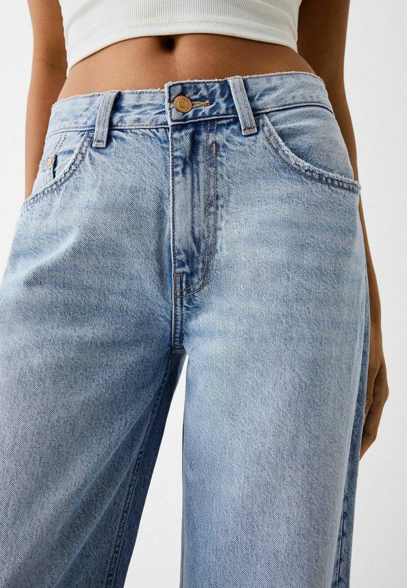 Bershka Bershka WIDE-LEG - Relaxed fit jeans Bis zu 65% Rabatt