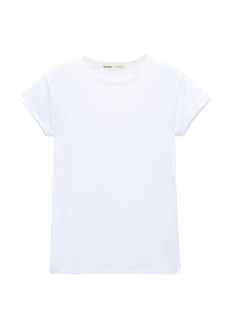 PULL&BEAR PULL&BEAR SHORT SLEEVE - Basic T-shirt - white Sonderangebot der Fabrik