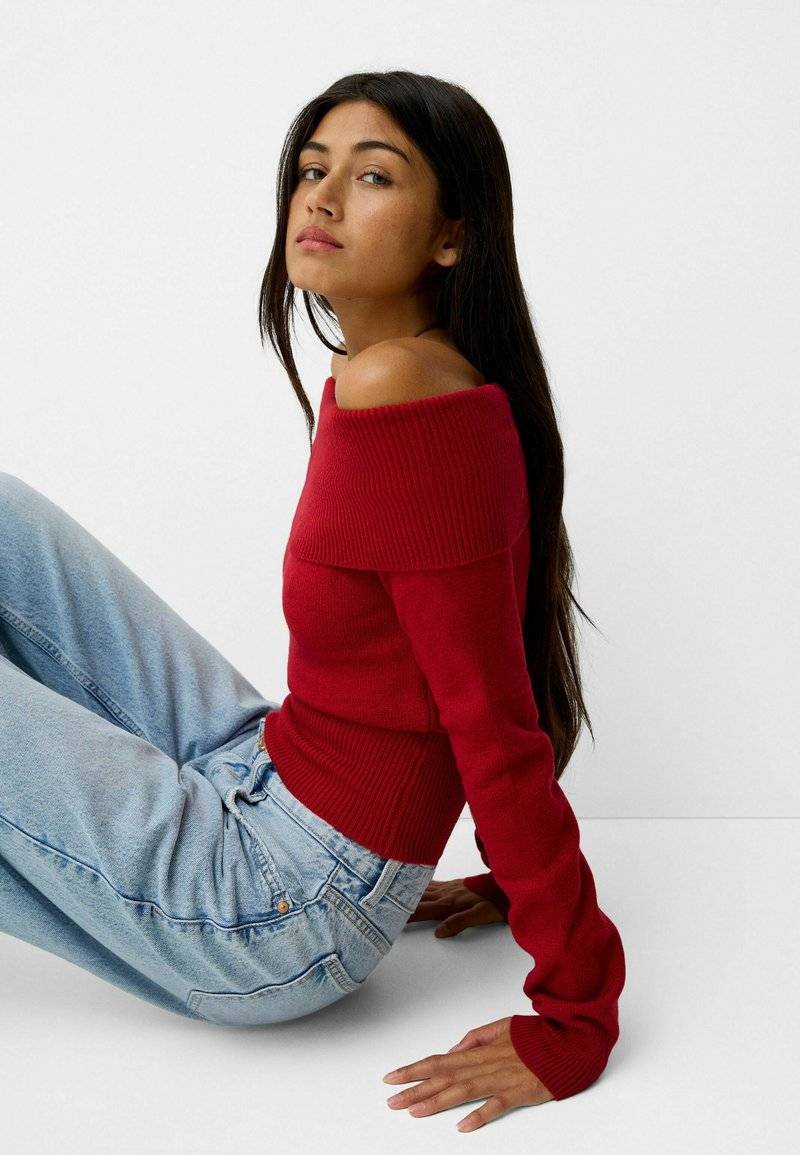 Bershka Bershka Jumper - red Discount Store für neue Produkte