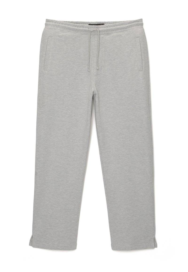 PULL&BEAR PULL&BEAR WIDE JOGGERS - Tracksuit bottoms - light grey Nur noch ein Tag übrig