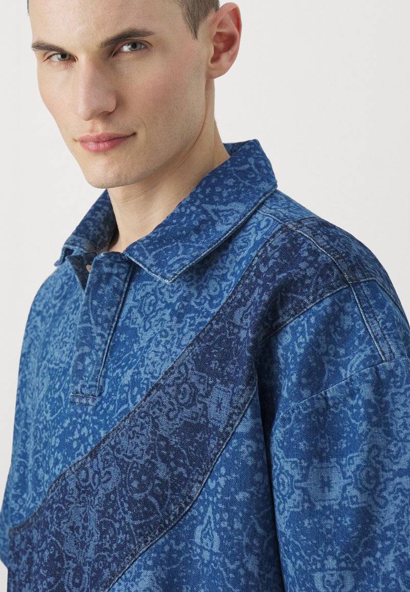 Les Benjamins Les Benjamins TEE UNISEX - Button-down blouse - blue Kostenloser Versand international