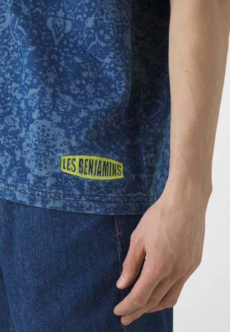 Les Benjamins Les Benjamins TEE UNISEX - Button-down blouse - blue Kostenloser Versand international
