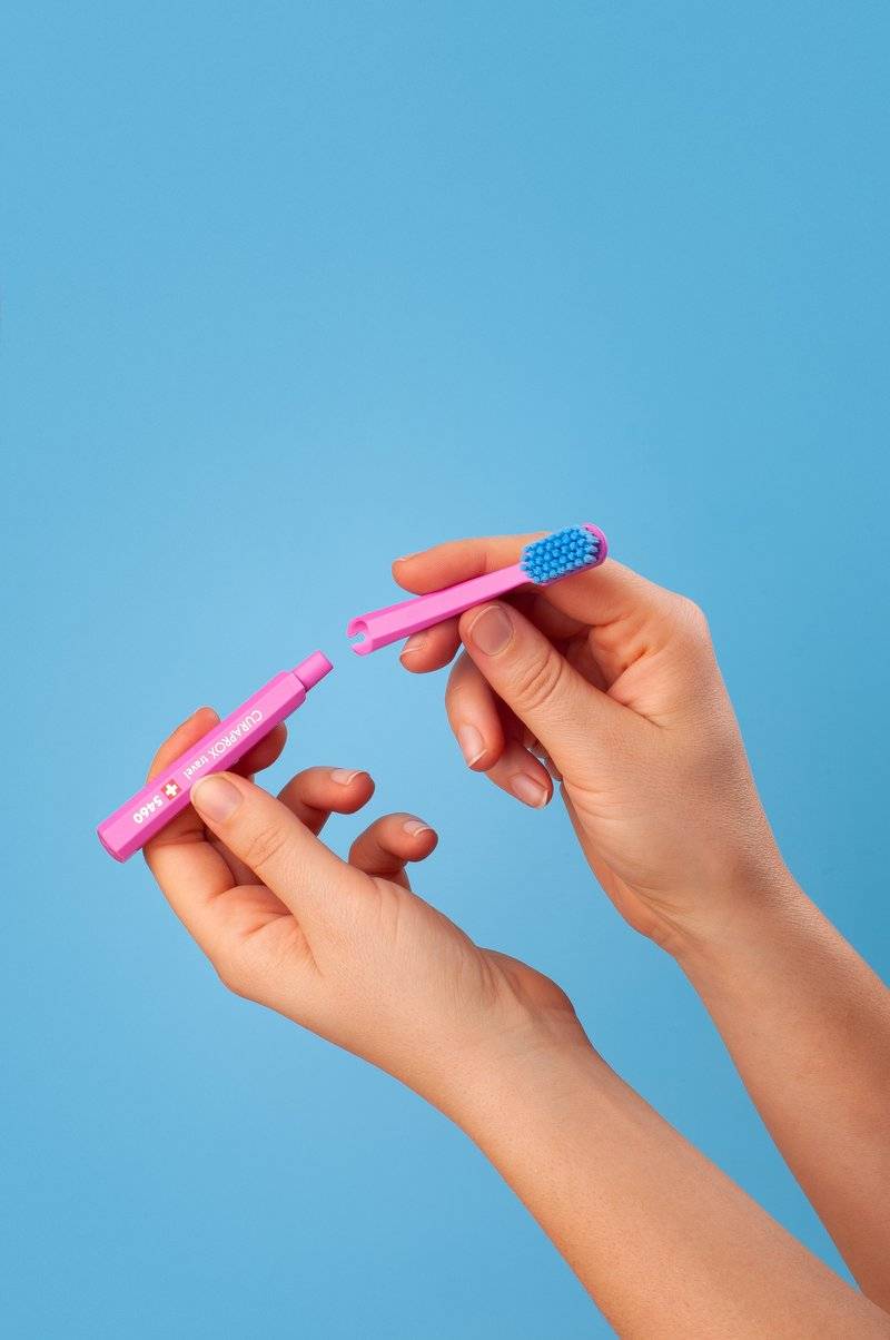Curaprox Curaprox CS 5460 REFILL FOR TRAVEL SET - Dental care tool - pink Flash Sale