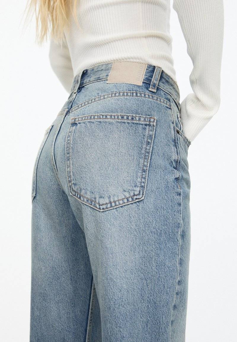 PULL&BEAR PULL&BEAR MID - Straight leg jeans - stone blue denim Letzte 2 Tage