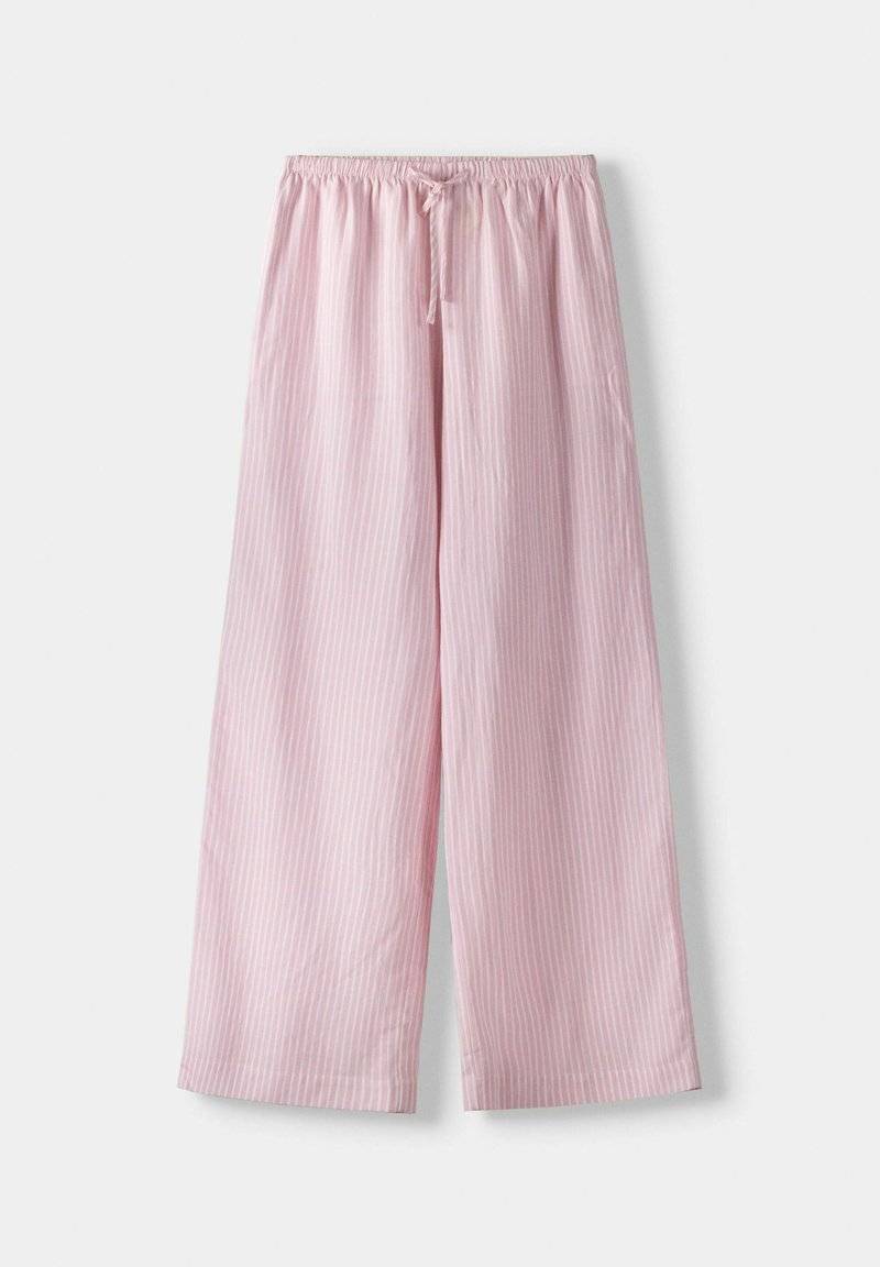 Bershka Bershka WITH AN ELASTIC - Trousers - light pink Nur für heute