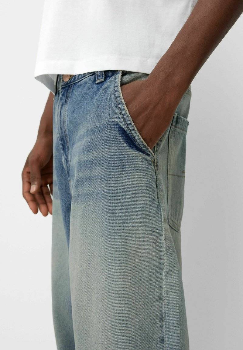 Bershka Bershka Relaxed fit jeans - blue grey Discount Store für neue Produkte