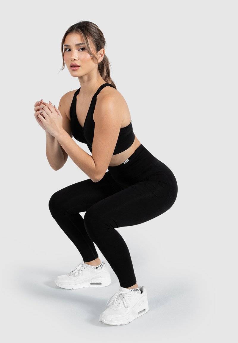 Smilodox Smilodox AMAZE SCRUNCH - Leggings - schwarz Lagerräumung