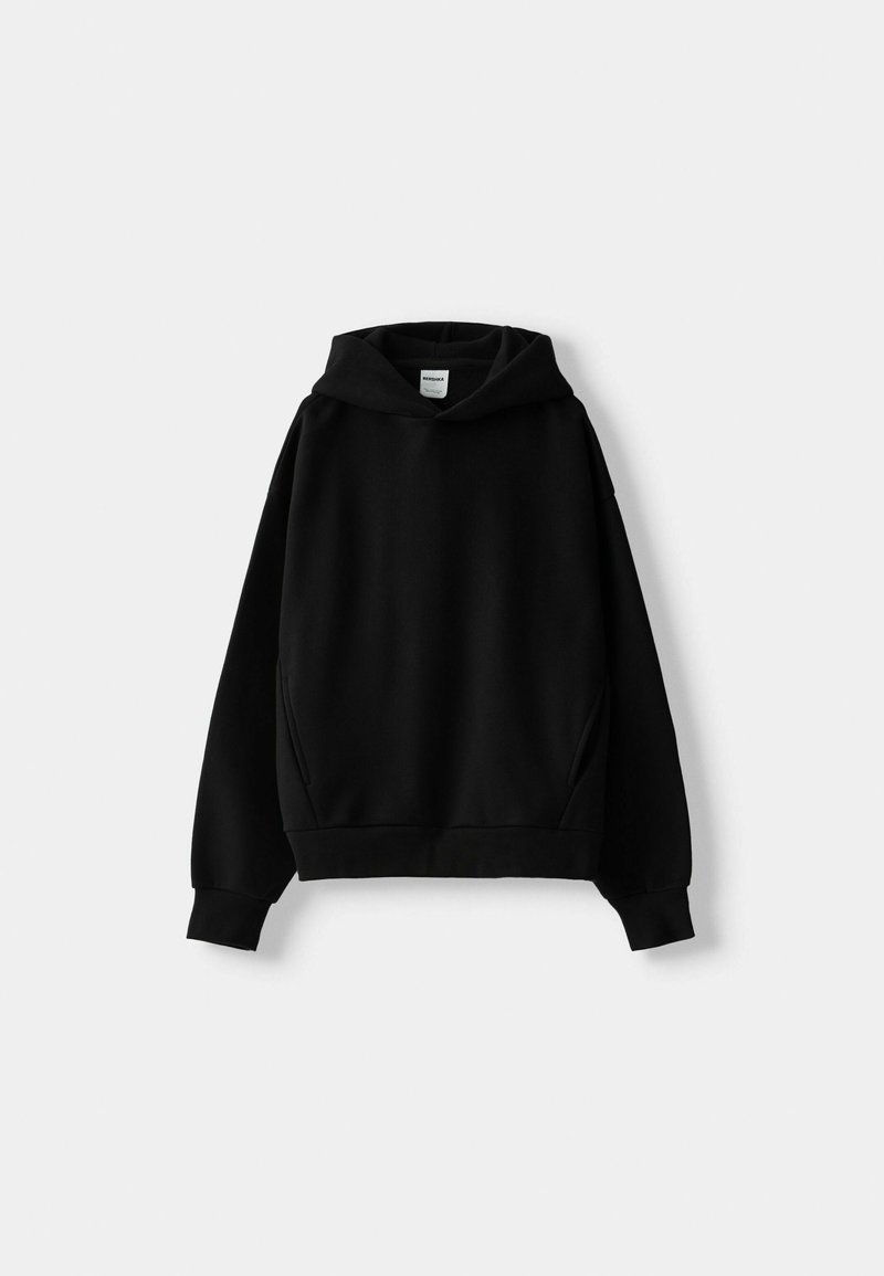 Bershka Bershka Sweatshirt - black denim Räumungsverkauf