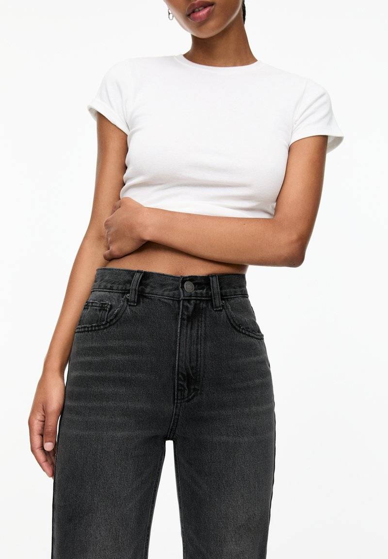 PULL&BEAR PULL&BEAR MOM - Slim fit jeans - dark grey Tägliche Deals