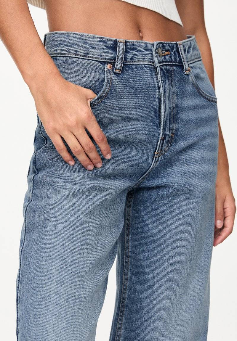 PULL&BEAR PULL&BEAR MID-RISE WIDE - Flared Jeans - blue VIP-Rabatte
