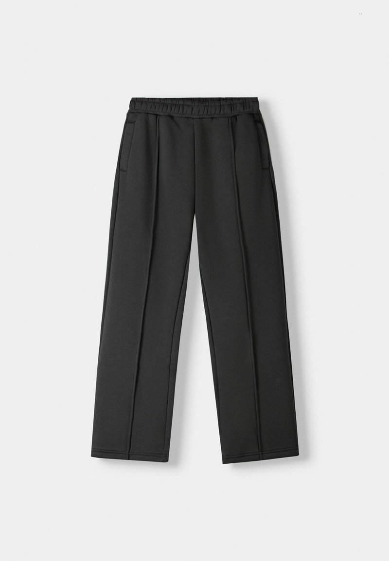 Bershka Bershka WIDE - Tracksuit bottoms - dark grey Bis zu 50% Rabatt