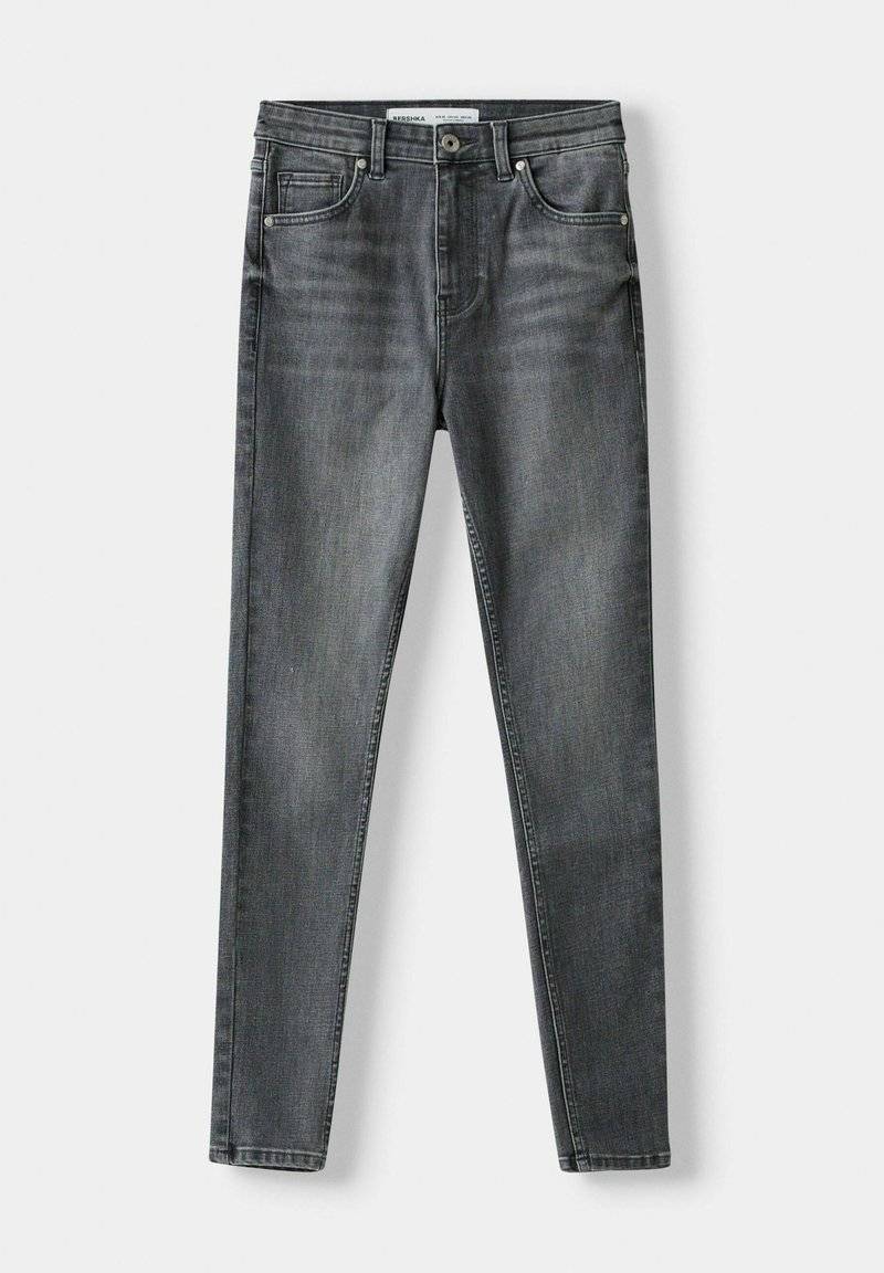 Bershka Bershka SUPER - Jeans Skinny Fit - mottled dark grey Nur für heute