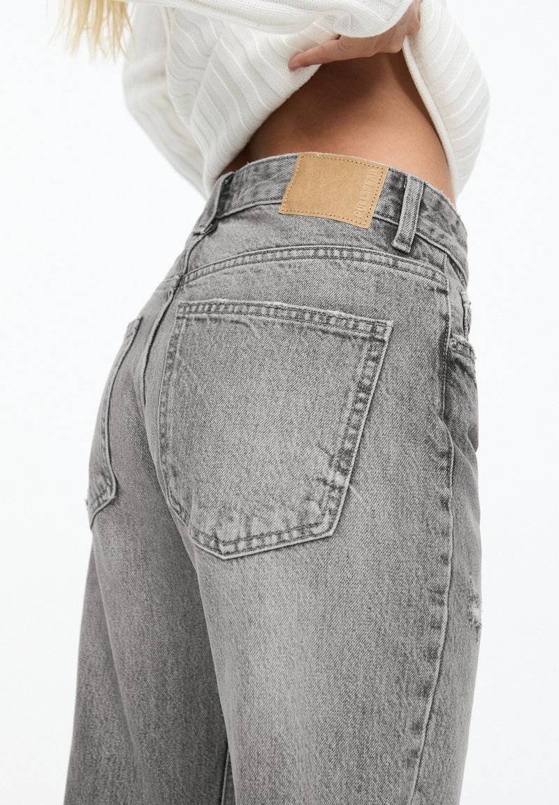 PULL&BEAR PULL&BEAR MID - Straight leg jeans - grey Vierteljährliche Förderung