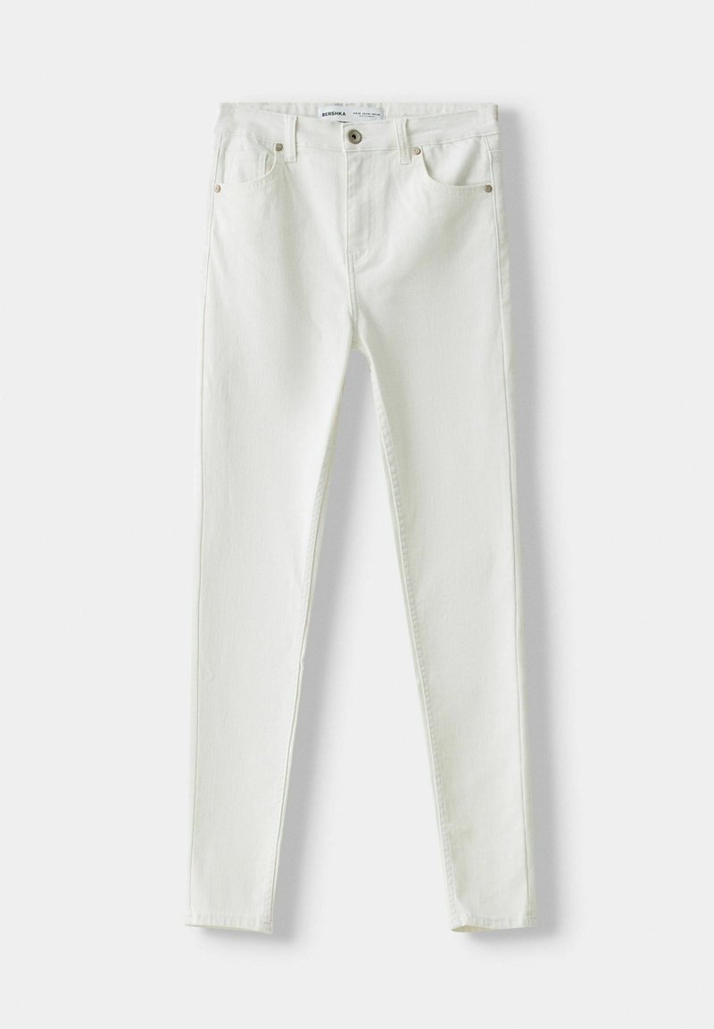 Bershka Bershka SUPER - Jeans Skinny Fit - white Discount Store für neue Produkte