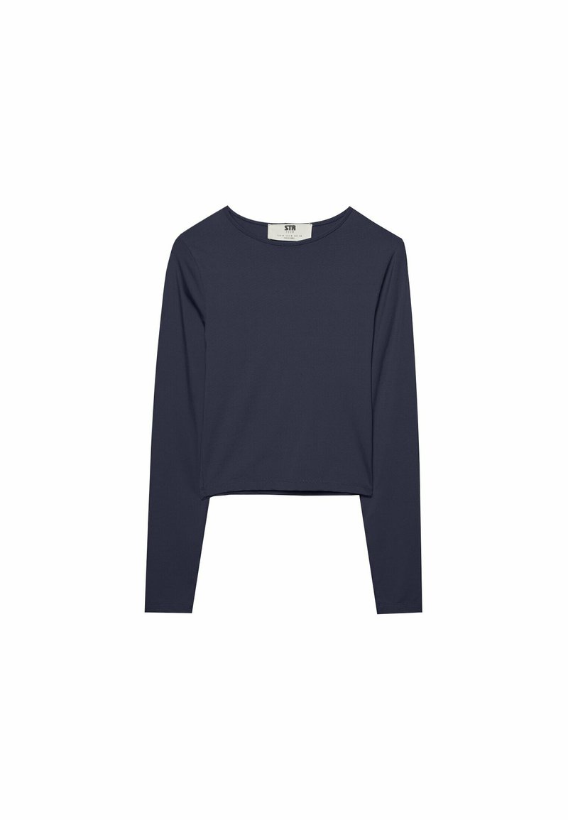 Stradivarius Stradivarius Long sleeved top - dark blue Nur noch ein Tag übrig