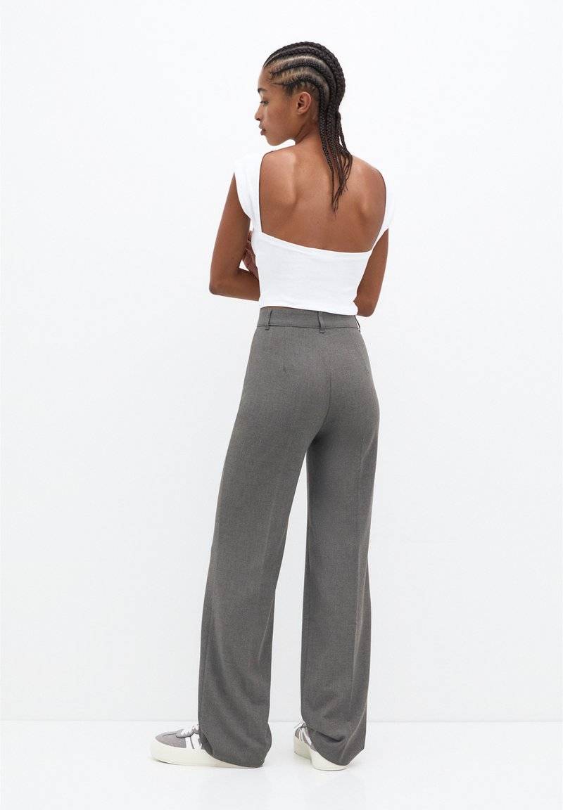 PULL&BEAR PULL&BEAR SMART SEAMED - Trousers - grey Riesige Rabatte