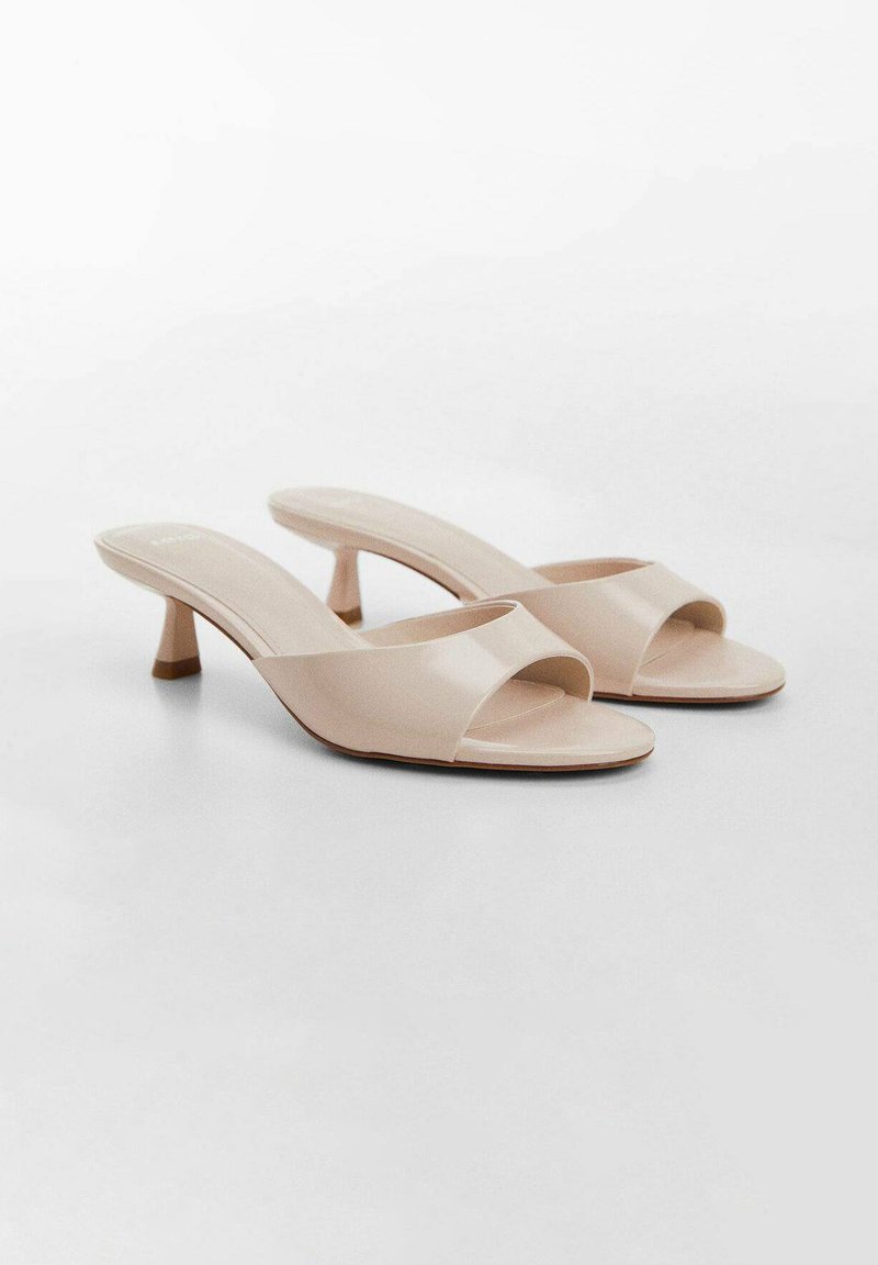 Mango Mango LOW - Heeled mules - nude Saisonschlussverkauf