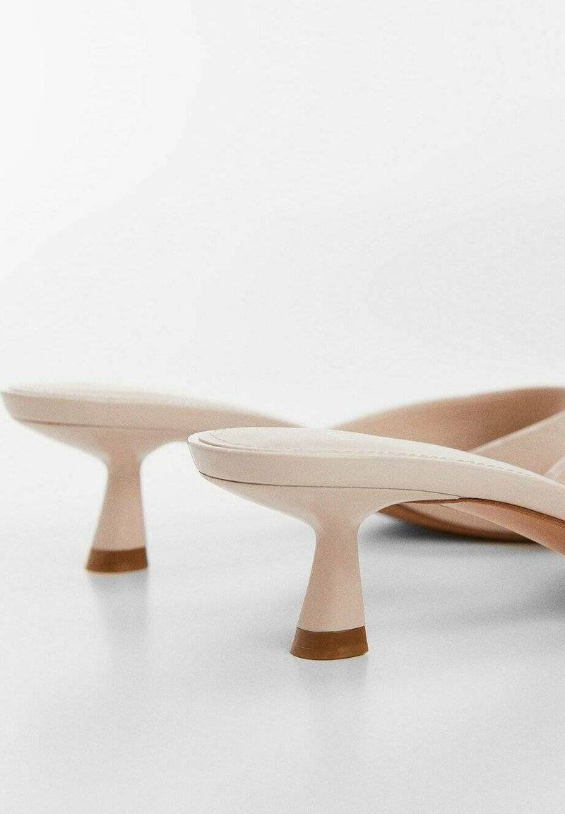 Mango Mango LOW - Heeled mules - nude Saisonschlussverkauf