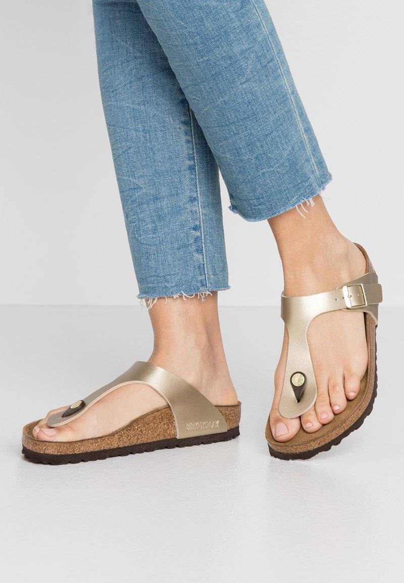 Birkenstock Birkenstock GIZEH BF REGULAR - Slippers - gold Black Friday