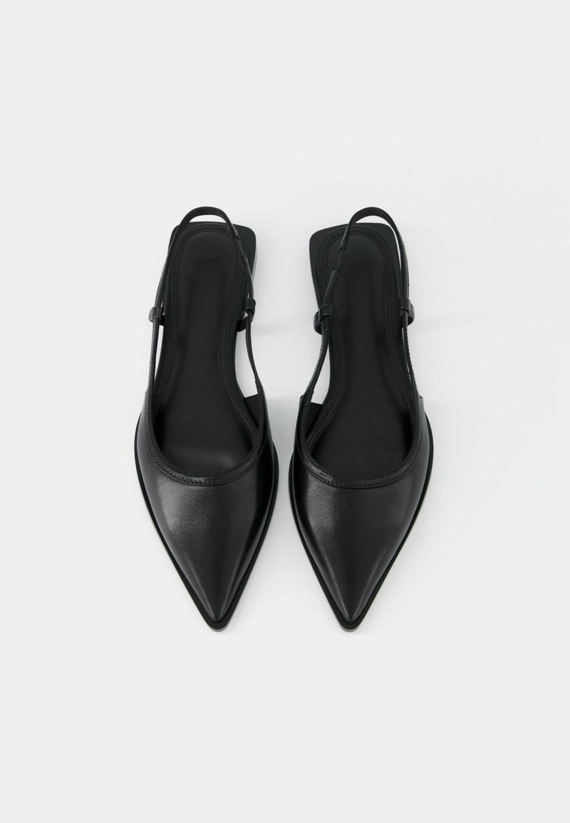 Bershka Bershka POINTED - Slingback ballet pumps - black Osterangebot