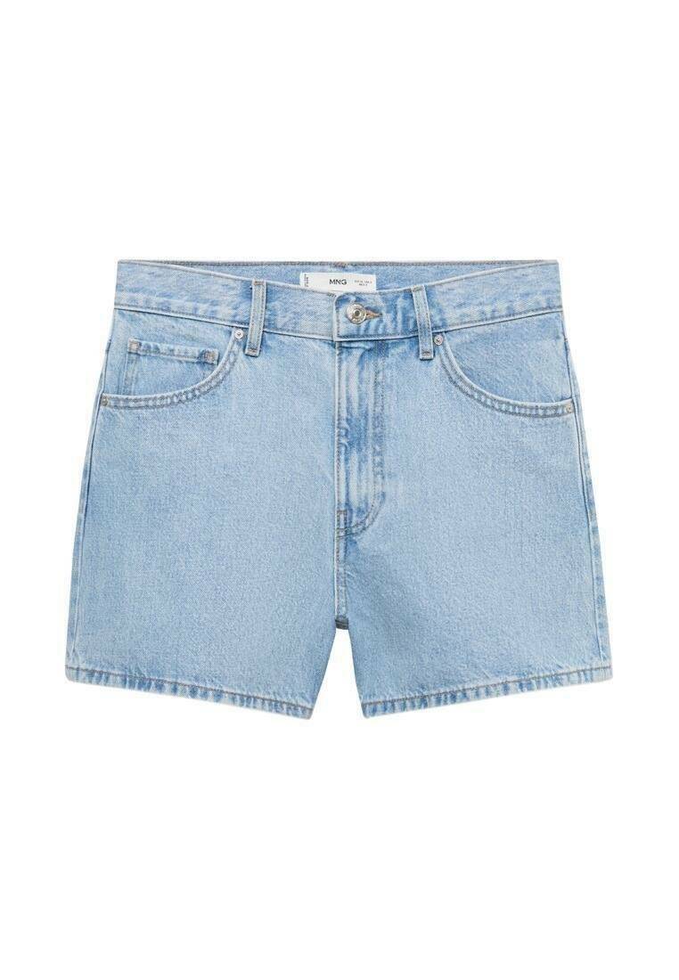Mango Mango Denim shorts - light blue Sonderangebot der Fabrik