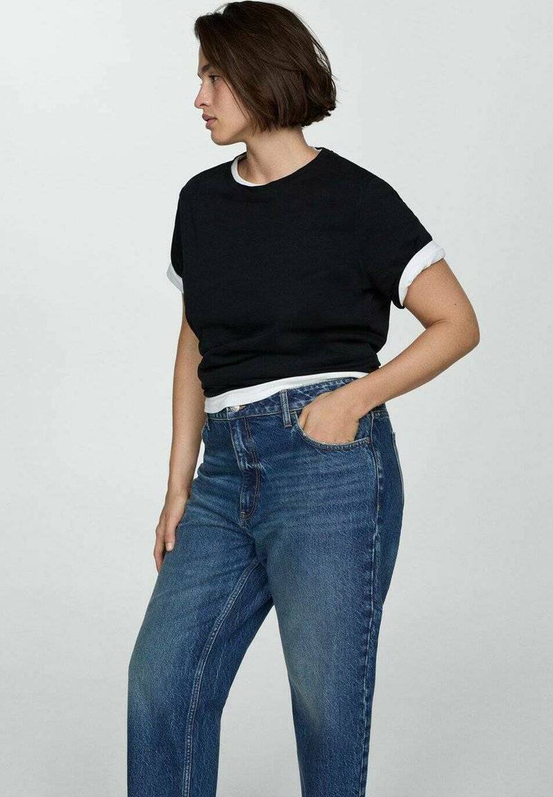 Mango Mango Relaxed fit jeans - bleu foncé Discount Store für neue Produkte