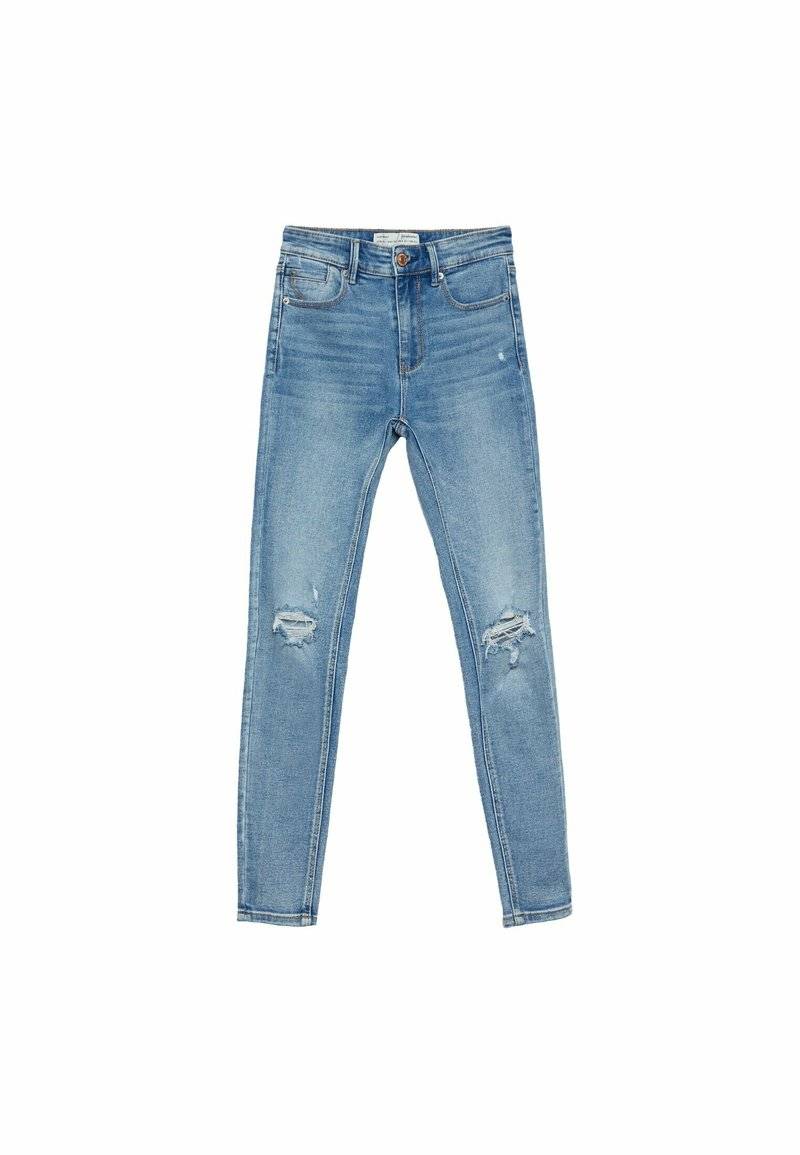 Stradivarius Stradivarius Jeans Skinny Fit - neon blue Clearance-Verkauf