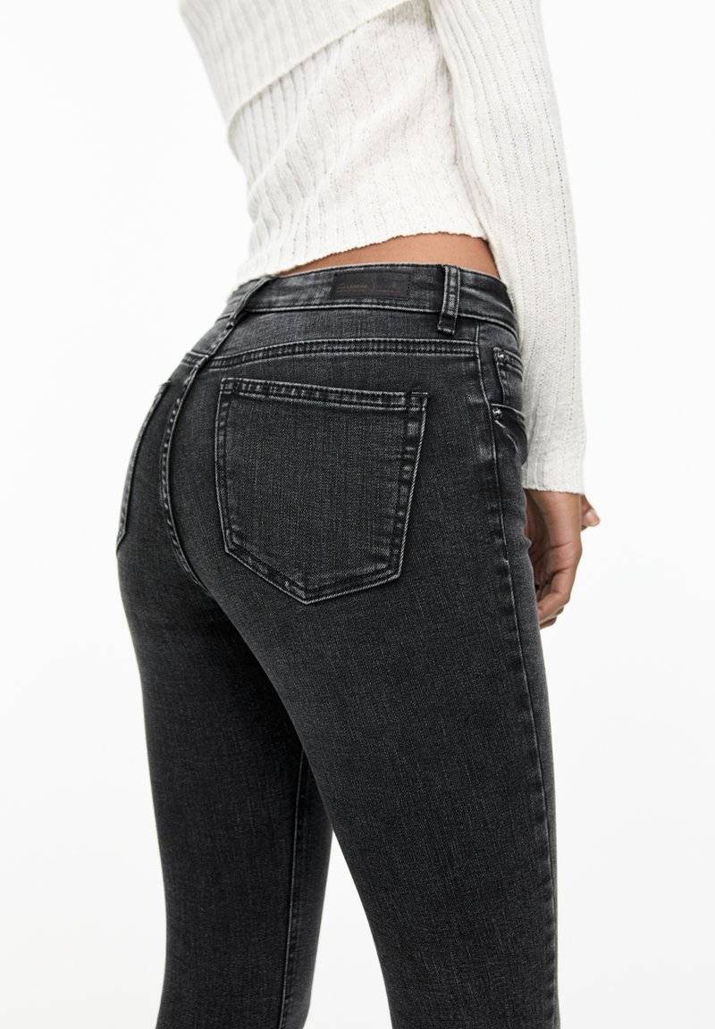 PULL&BEAR PULL&BEAR MID-RISE - Jeans Skinny Fit - grey 2025