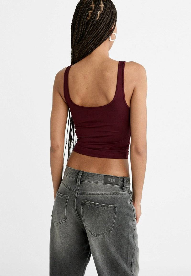 Stradivarius Stradivarius BAGGY JEANS 07356280 - Relaxed fit jeans - dark grey Auslauf