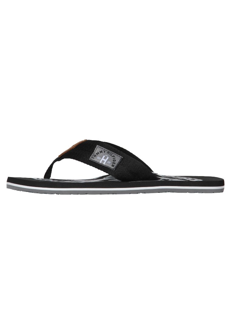 Tommy Hilfiger Tommy Hilfiger HERREN - T-bar sandals - black Große Rabatte