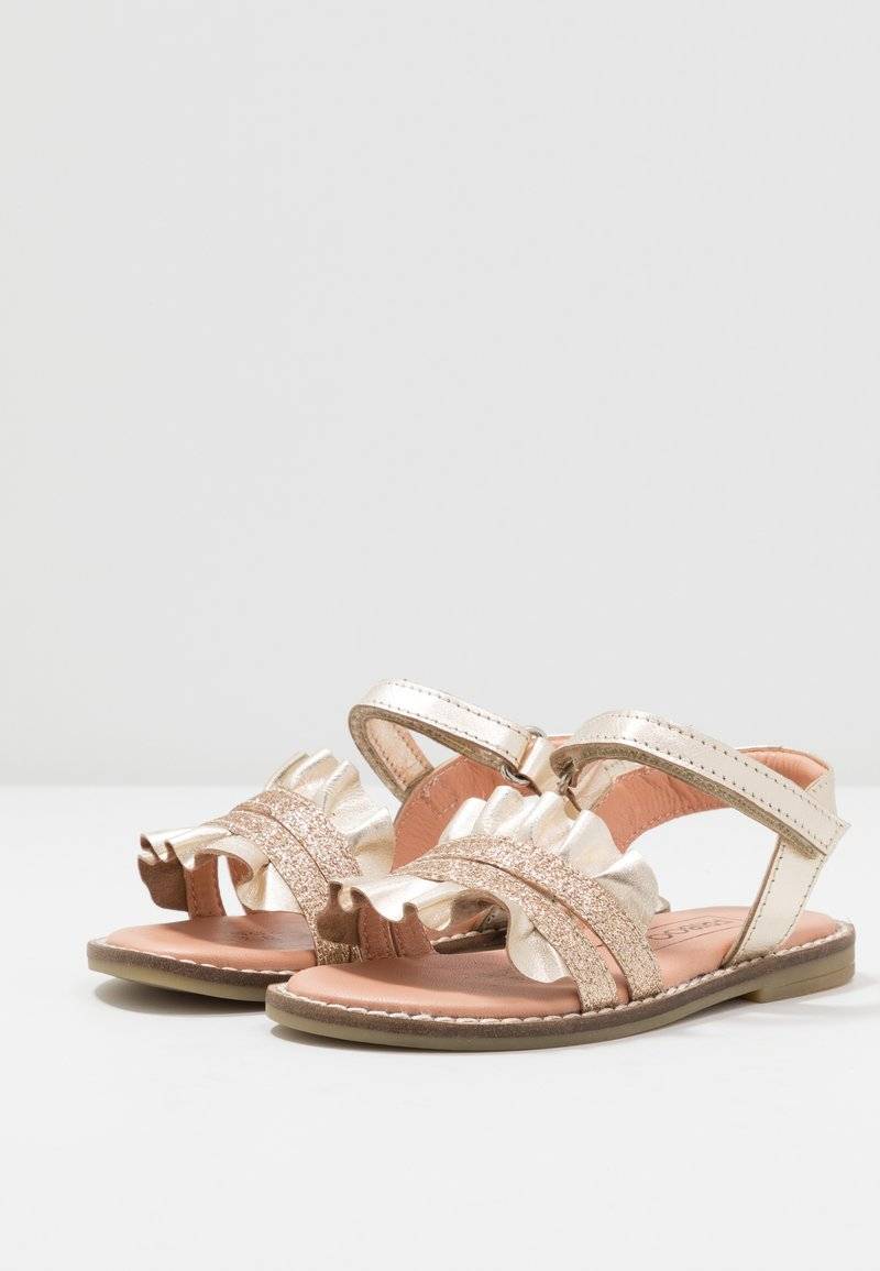 Friboo Friboo LEATHER - Sandals - gold Bis zu 50% Rabatt