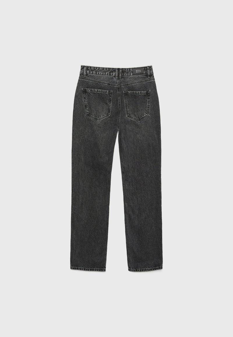 Stradivarius Stradivarius Straight leg jeans - dark grey Zeitlich begrenztes Angebot