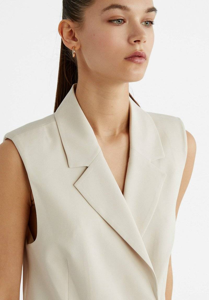 Stradivarius Stradivarius Waistcoat - white Neuheiten