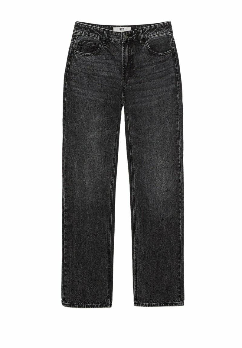 Stradivarius Stradivarius Straight leg jeans - dark grey Tägliche Deals